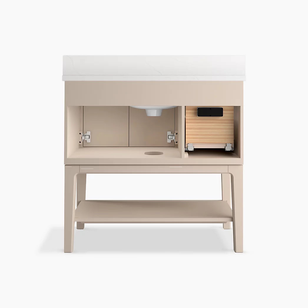 KOHLER Seagrove® by Studio McGee 36" bathroom vanity cabinet with sink and quartz top - Image 9