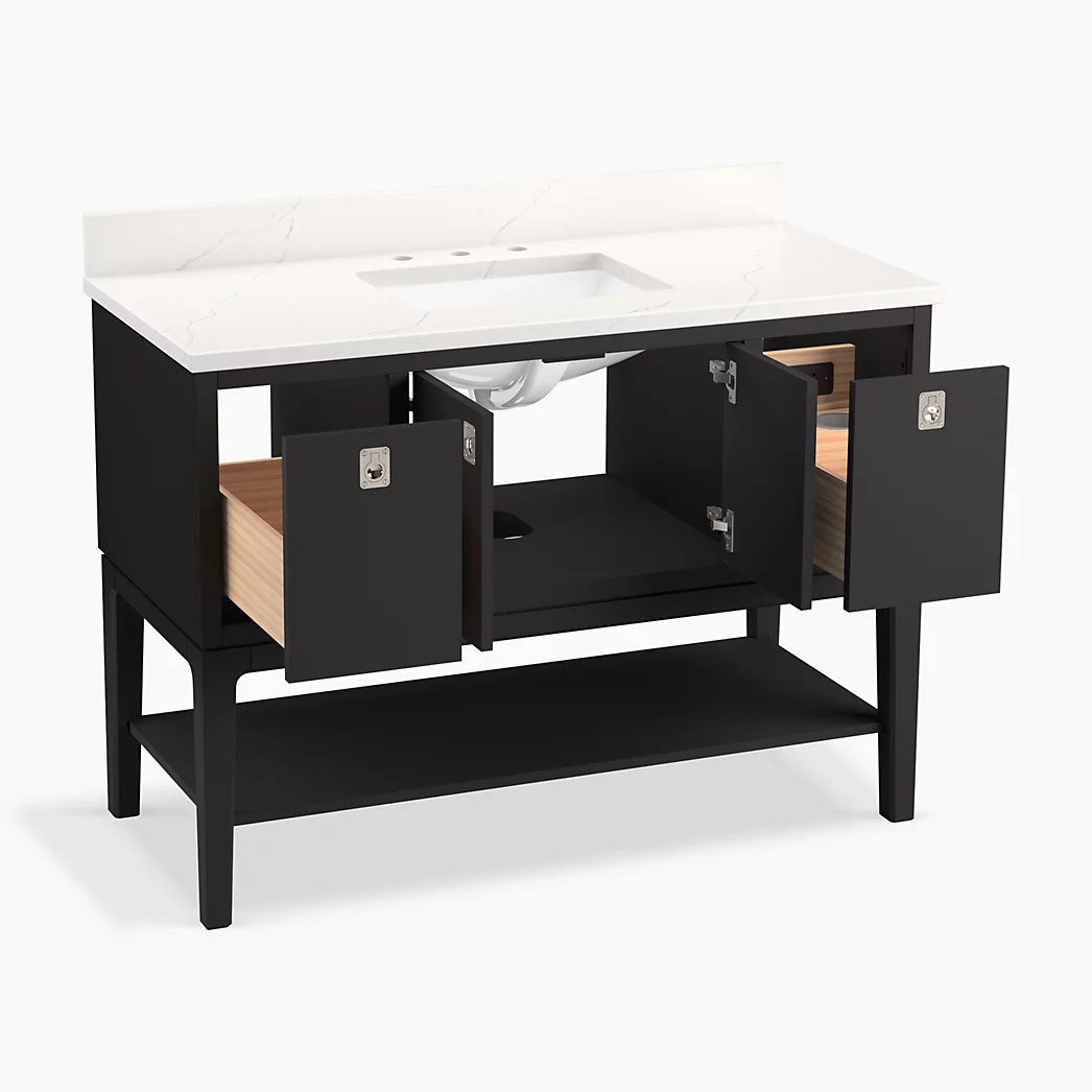 KOHLER Seagrove® by Studio McGee 48"bathroom vanity cabinet with sink and quartz top - Image 2