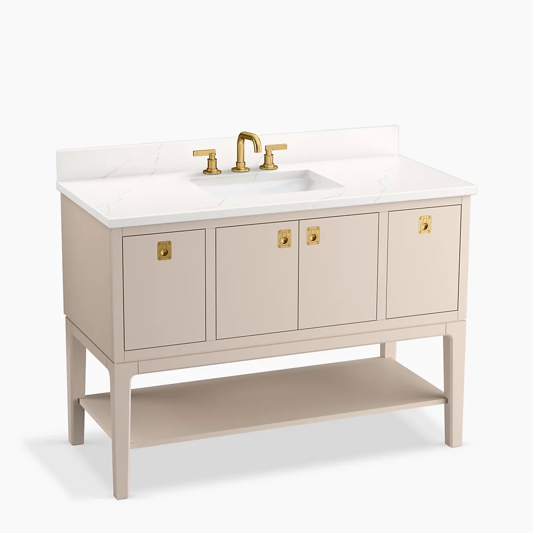 KOHLER Seagrove® by Studio McGee 48"bathroom vanity cabinet with sink and quartz top - Image 1