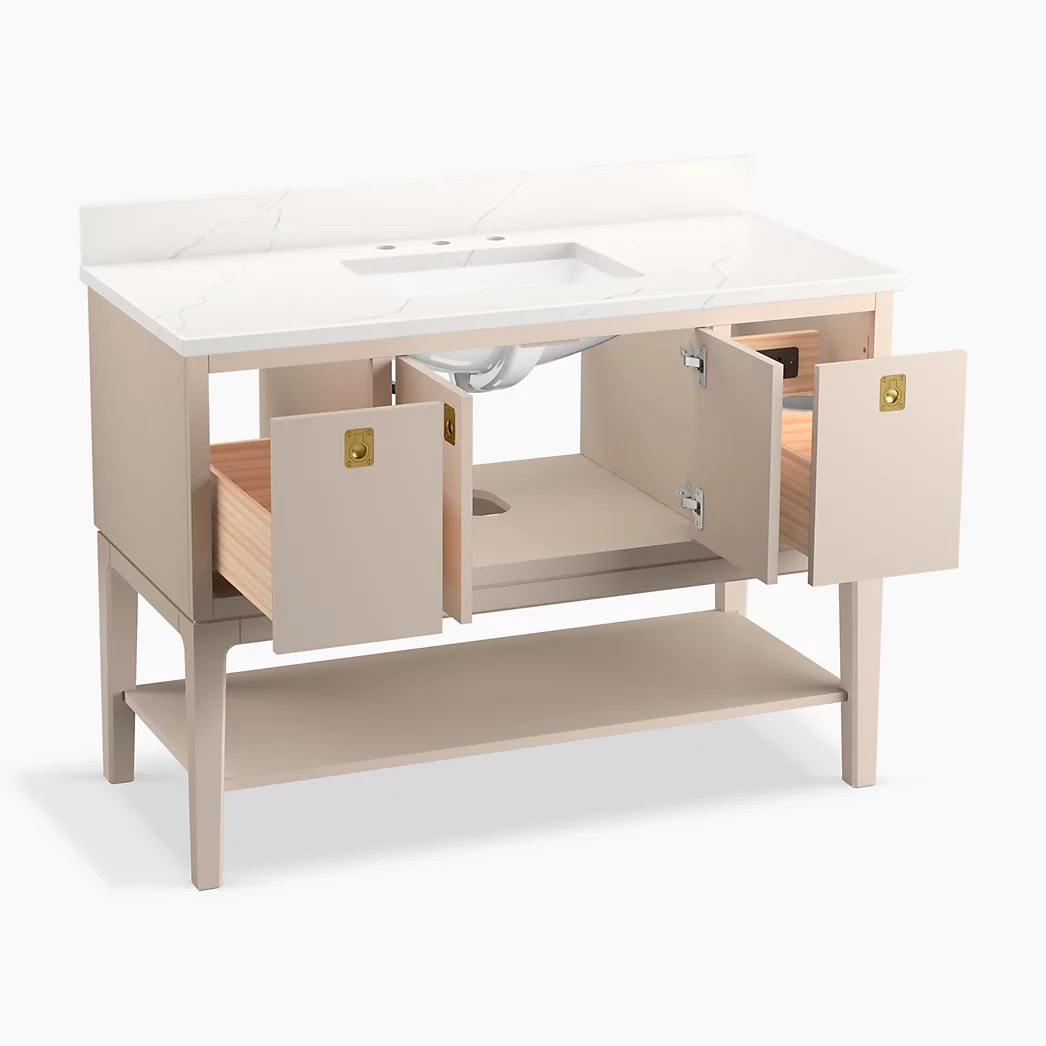 KOHLER Seagrove® by Studio McGee 48"bathroom vanity cabinet with sink and quartz top - Image 16