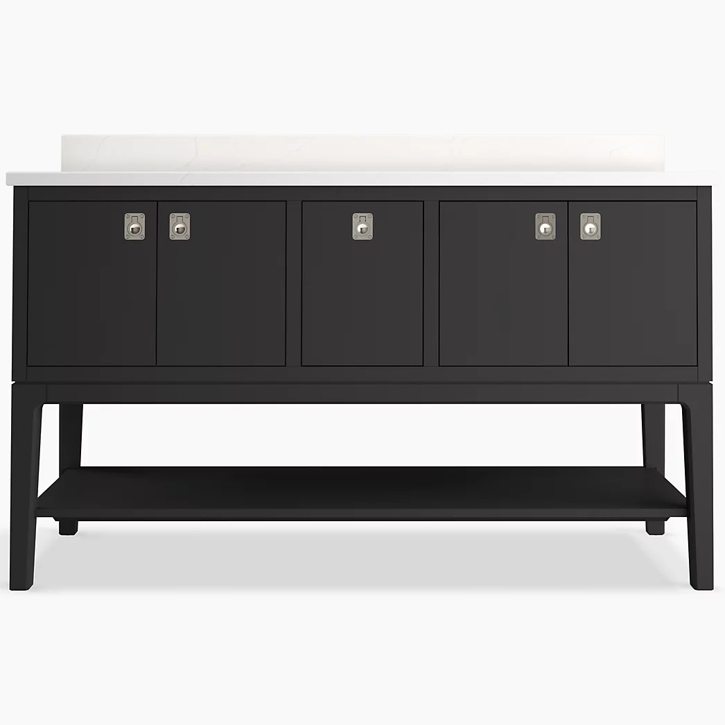KOHLER Seagrove® by Studio McGee 60"bathroom vanity cabinet with sink and quartz top - Image 4