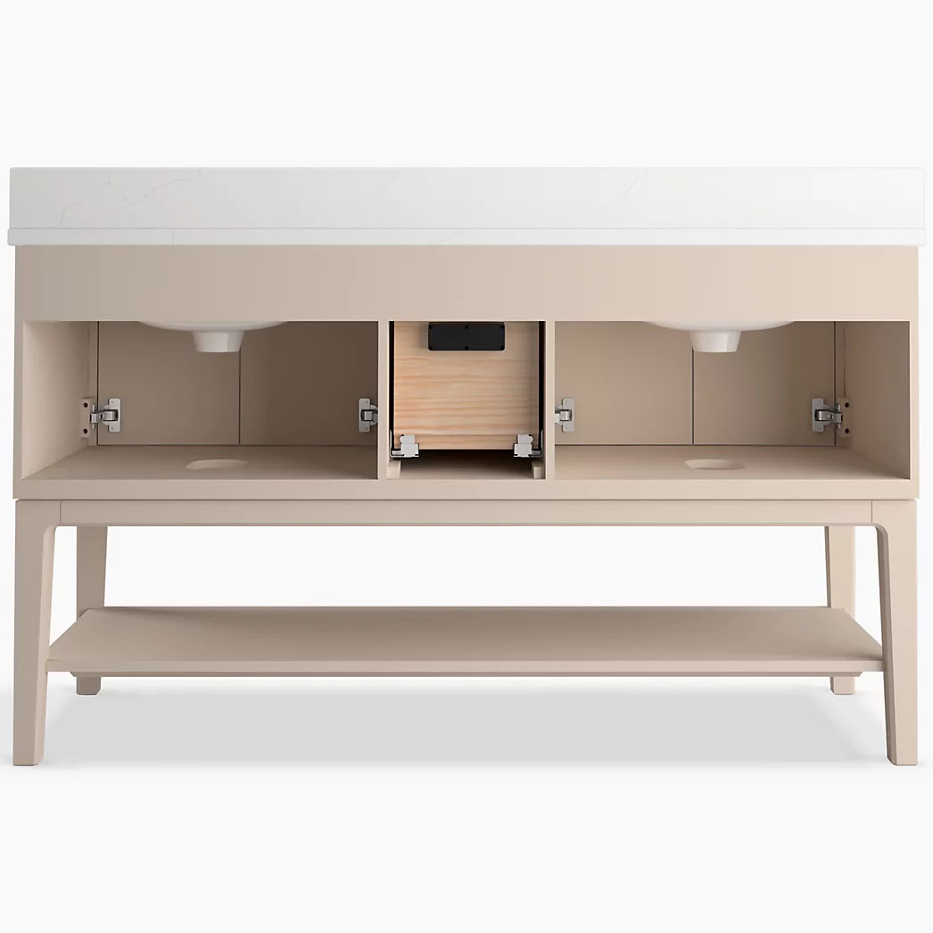 KOHLER Seagrove® by Studio McGee 60"bathroom vanity cabinet with sink and quartz top - Image 18
