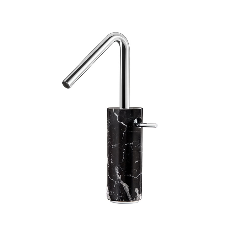 Aquabrass Canada MARMO Tall single-hole lavatory faucet CL20NM - Black marquina - Image 1