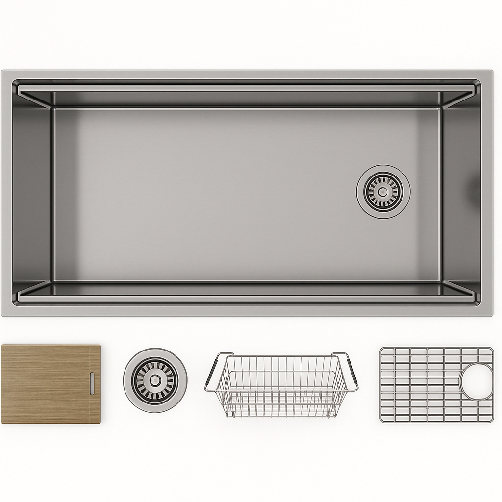BOSCO CANADA 42”x19” Kitchen Under Mount Sink - Image 1