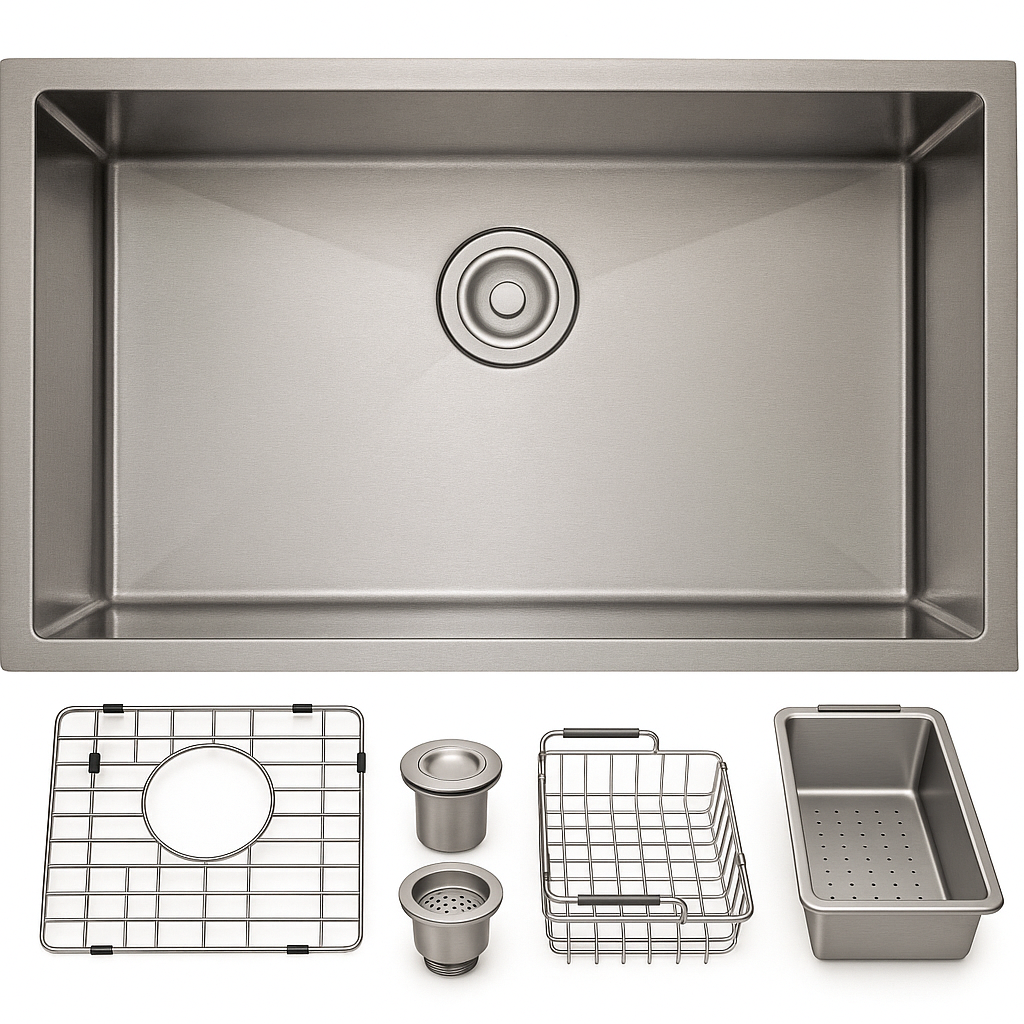 BOSCO CANADA 32”x18” Kitchen Under Mount Sink - Image 1