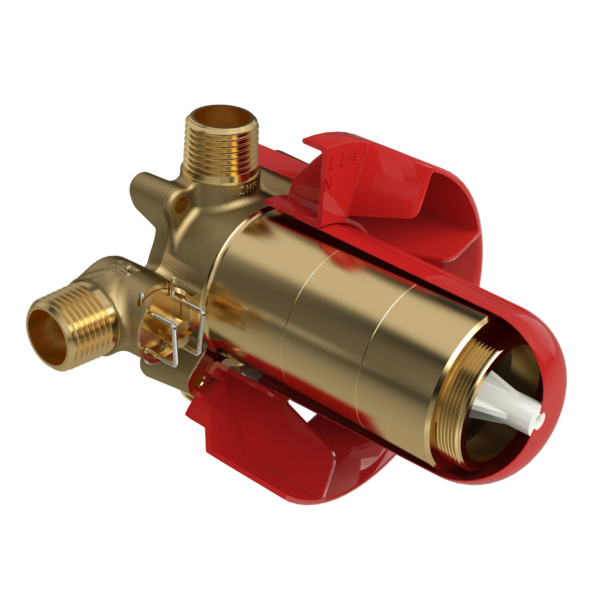 Riobel 1/2" Thermostatic and Pressure Balance Rough-in Valve with up to 3 Functions - Unfinished with 1/2” inlet and outlets male NPT or sweat