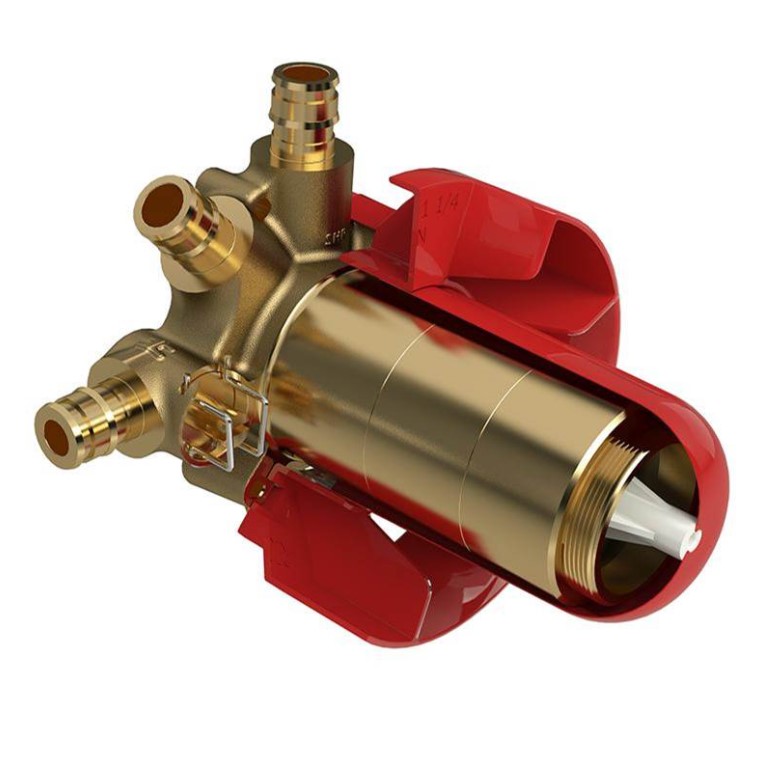 Riobel Pro 3-Way 1/2'' Therm & Pressure Balance Rough-in Valve with up to 5 Functions and Expansion PEX Connections