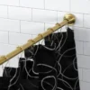 KINGSTON BRASS Edenscape SCC3117 60-Inch to 72-Inch Adjustable Shower Curtain Rod with Rings - Thumbnail Image 2