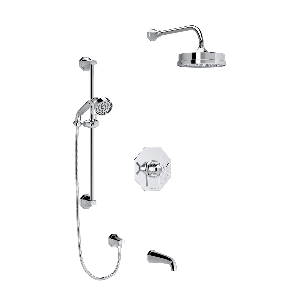 PERRIN & ROWE Garniture pour ensemble de douche 1345 - Or anglais - Image 1