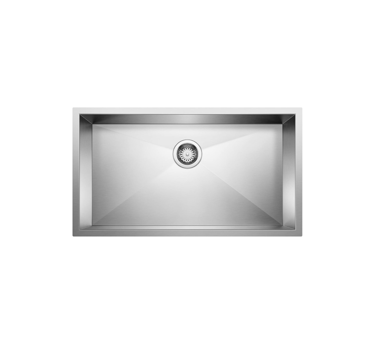 BLANCO 32" x 18" Quatrus Super Single Bowl Sink Stainless Steel - Image 1