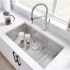 BLANCO 32" x 18" Quatrus Super Single Bowl Sink Stainless Steel - Thumbnail Image 3