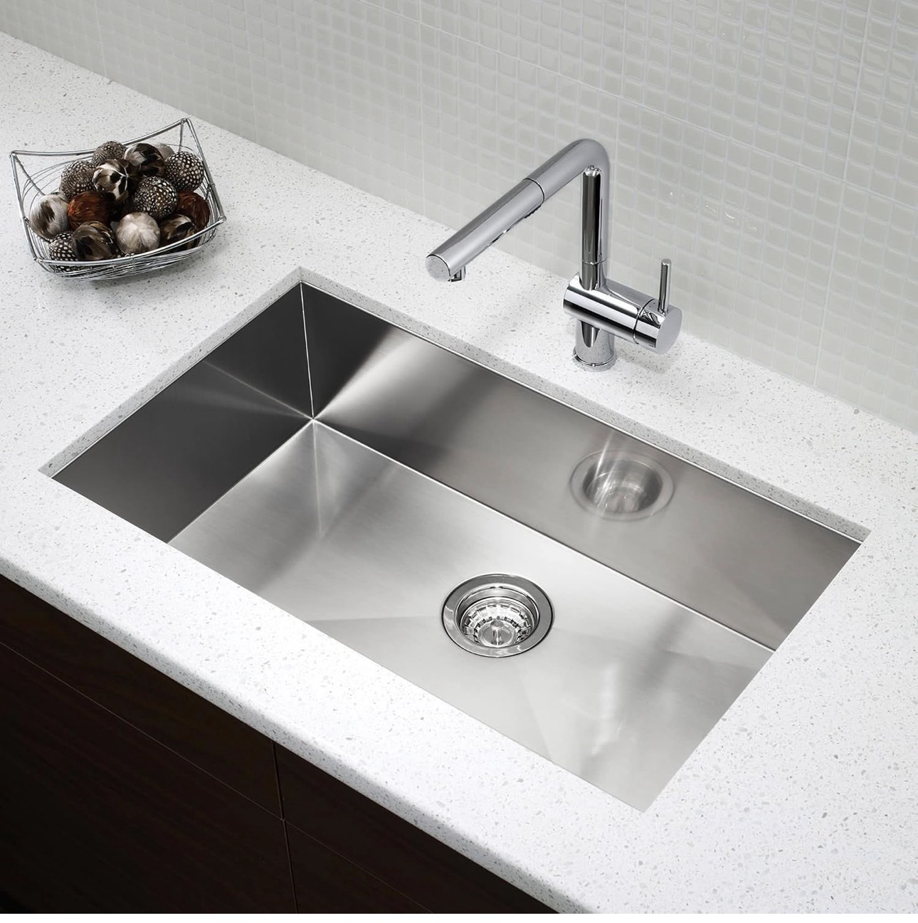 BLANCO 32" x 18" Quatrus Super Single Bowl Sink Stainless Steel - Image 2